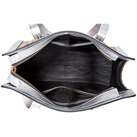 Burberry The Small 1983 Check Link Tote Bag- Silver 8006439