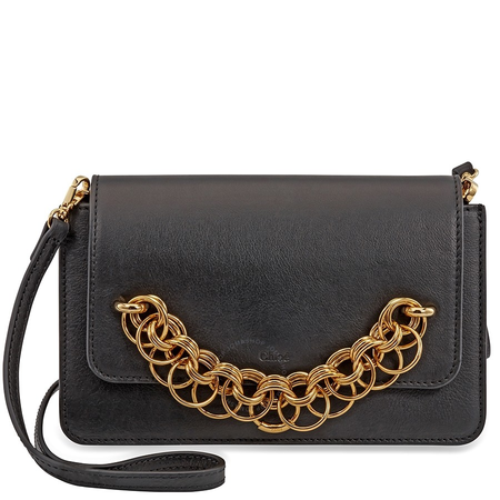 Chloe Drew Bijou Calfskin Clutch- Black CHC18AS115H1Z001