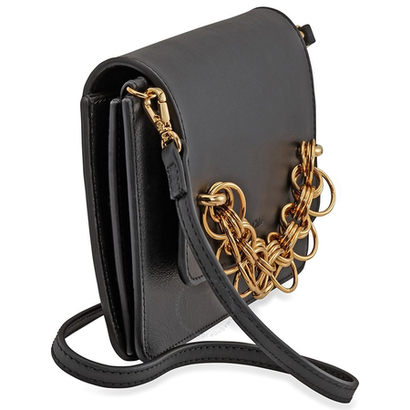 Chloe Drew Bijou Calfskin Clutch- Black CHC18AS115H1Z001