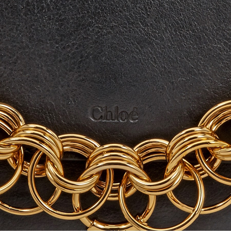 Chloe Drew Bijou Calfskin Clutch- Black CHC18AS115H1Z001