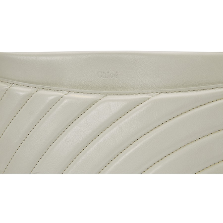Chloe Ladies Clutch bag Roy White Roy Medium Clutch Quilted S101A04 119