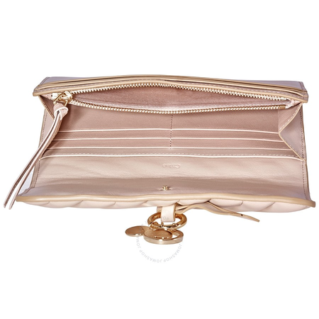 Chloe Ladies Continental Wallet Alphabet Beige Continental Wallet P942A04 278
