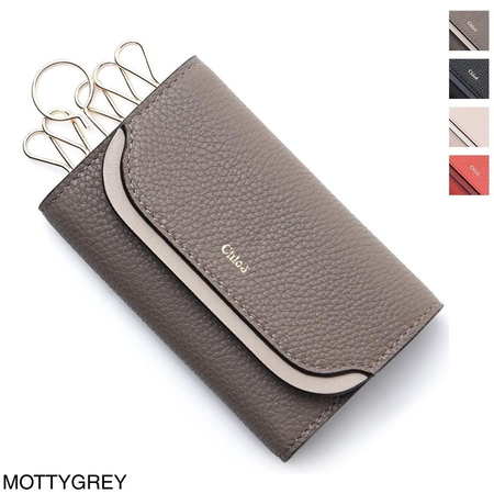 Chloe Ladies Key Case Easy Gray Easy Key Holder P975H8J 01N