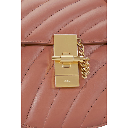 Chloe Mini Drew Bijou Quilted Leather Bag- Chestnut Brown CHC18US107A04 26K
