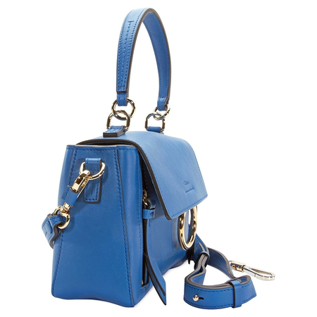 Chloe Mini Faye Day Shoulder Bag- Smoky Blue C18AS140HGJ44X