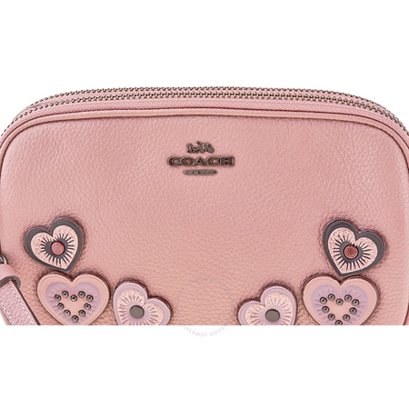 Coach Ladies Dusty Pink Heart Crossbody Bag 29678 BPDRO