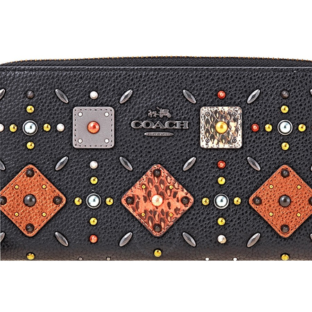 Coach Ladies Leather Coach 1941 Black Ott Prairie Riv Acc 24289 BPBLK