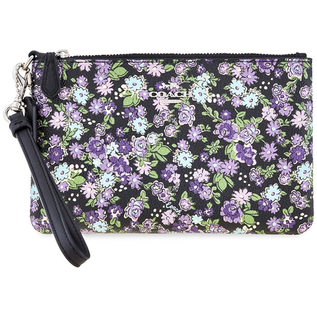 Coach Ladies Posy Print Small Wristlet 66693 SVOLW