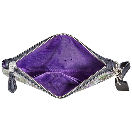 Coach Ladies Posy Print Small Wristlet 66693 SVOLW