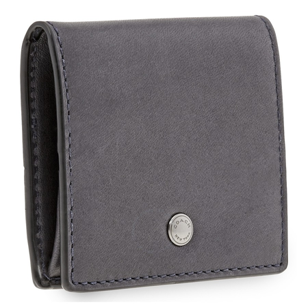 Coach Men's Coin Purse Leather Midnight Oragami Coin Case Sc 28355 MID