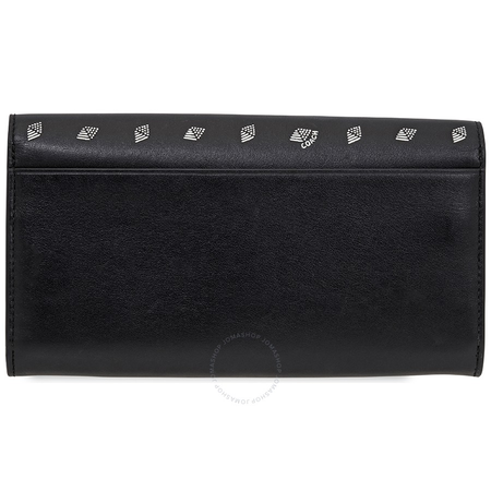Coach Men's Travel Organizer Wallet Leather Black/White Multi Wllt Prnt Blk 29192 L77