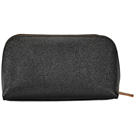 Coach Pebbled Leather Cosmetic Bag- Black 53067-BK