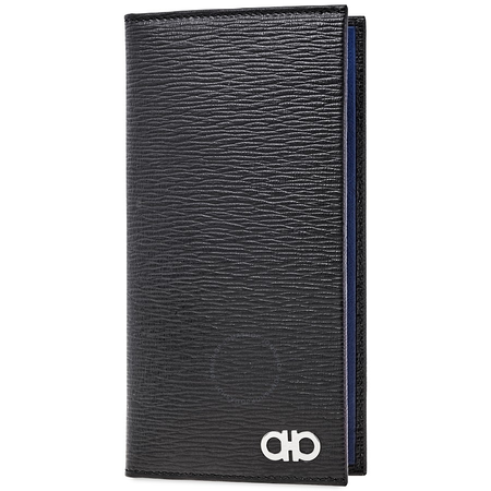 Ferragamo Feragamo Revival Gancini Breast Pocket Wallet Black/Navy 66A071 686035 66A071 686035