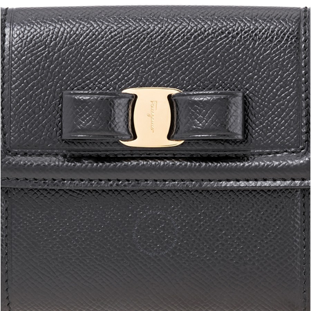 Ferragamo Bow French Wallet black 22C911 673755 22C911 673755