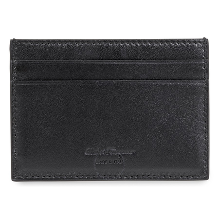 Ferragamo Firenze Gancini Cardholder Black/Ultramarine Bue 66A471 713712 66A471 713712