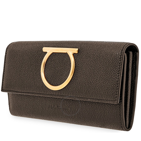Ferragamo Gancini Continental Wallet Black 22D706 716222 22D706 716222
