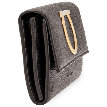 Ferragamo Gancini Continental Wallet Black 22D706 716222 22D706 716222