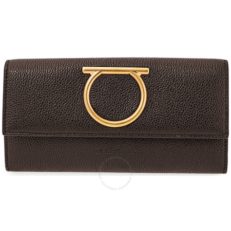 Ferragamo Gancini Continental Wallet Black 22D706 716222 22D706 716222