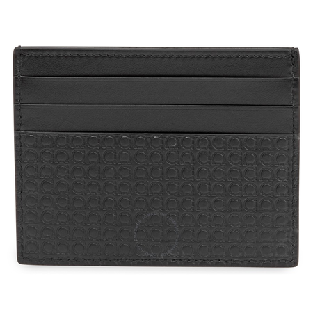 Ferragamo Gancini Credit Card Holder Black 66A504 714534 66A504 714534
