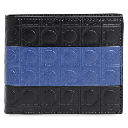 Ferragamo Ferragamo Gancini Wallet Black/Utramarine Blue 66A472-713702
