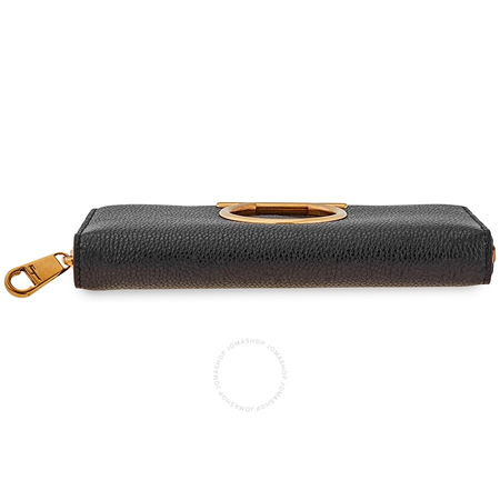 Ferragamo Gancini Zip Around Wallet Black 22D291 716198 22D291 716198
