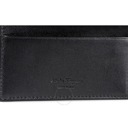 Ferragamo Mini Gancini Card Holder Black 66A505 714537 66A505 714537