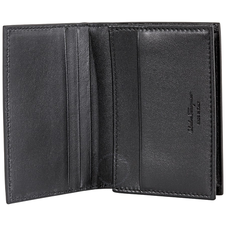 Ferragamo Mini Gancini Card Holder Black 66A505 714537 66A505 714537