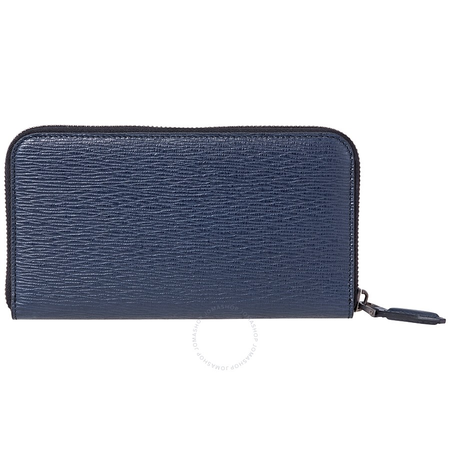 Ferragamo Revival Accordion Leather Wallet - Blue 660911678969