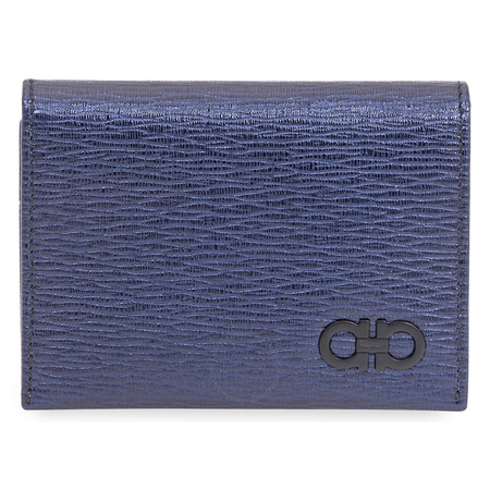 Ferragamo Revival Gancini Card Case Navy 66A062 704881 66A062 704881