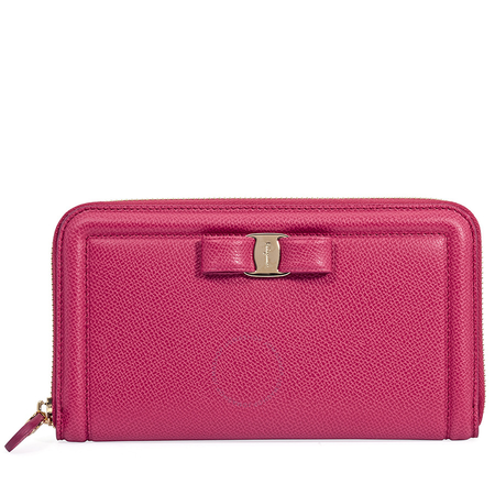 Ferragamo Vara Bow Continental Wallet - Begonia 22C9080 683401