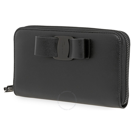 Ferragamo Ferragamo Vara Leather Long Wallet Black 22D267 691260 22D267 691260
