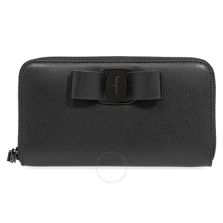 Ferragamo Ferragamo Vara Leather Long Wallet Black 22D267 691260 22D267 691260