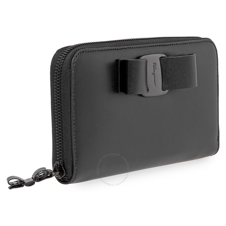 Ferragamo Ferragamo Vara Leather Long Wallet Black 22D267 691260 22D267 691260