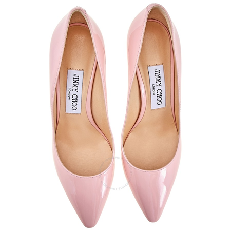 Jimmy Choo Ladies High Rose Heel Pump 184 ROMY 85 PAT ROSEWATER