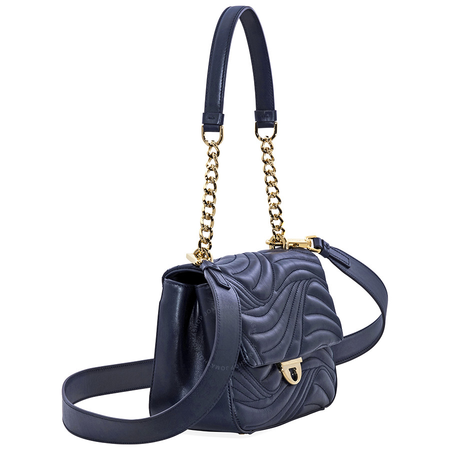Ferragamo Lexi Small Quilted Leather Shoulder Bag- Mirto 21G9000 684295
