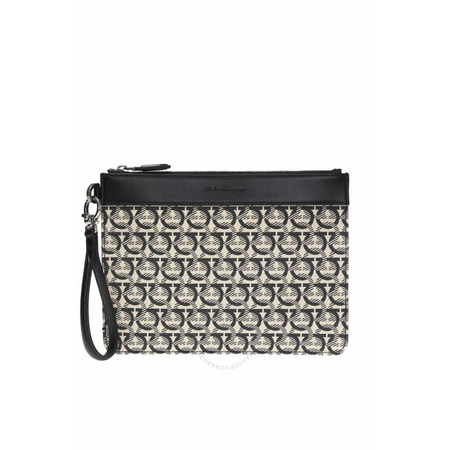 Ferragamo Salvatore Ferragamo Men's The Gancini Zip Pouch 24A139 705451
