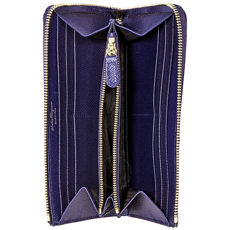 Ferragamo Zip Around Wallet- Navy 22C907 673725 4260 PF17