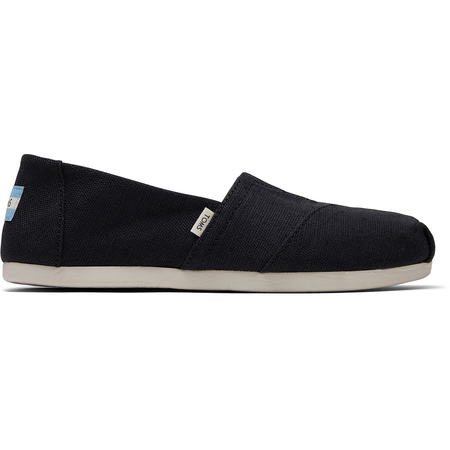 Toms Ladies Slip On Classic Alpargata Black Canvas 001001B07 BLACK