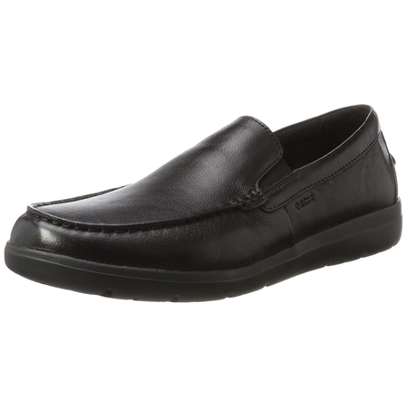 Geox Men's Slip On Black Leitan Mocassin U743QC 00085 C9999
