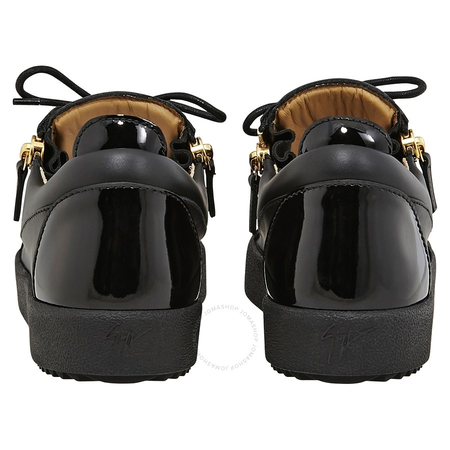 Giuseppe Zanotti Men's Black Double Zip Low Sneaker GIUZ-RU7000BK