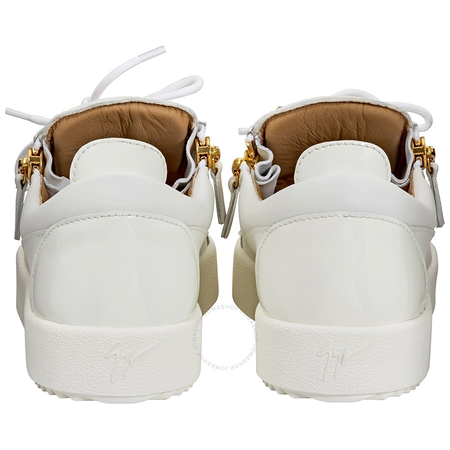 Giuseppe Zanotti Men's White Low-Top Sneakers- Size 40 RU7000-40