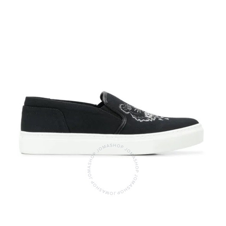 Kenzo Ladies Laceless Tiger Logo Sneaker F862SN100F94 99