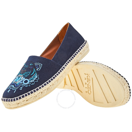 Kenzo Men's Blue Classic Tigre Capsule Holiday Espadrilles F865ES180F94 76