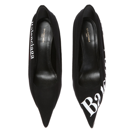 Balenciaga Ladies Knife Black Knif Pointyheel 495777 W0600