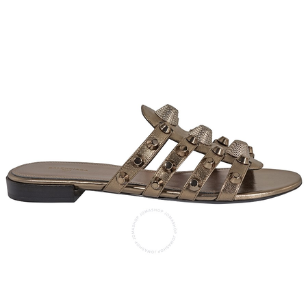 Balenciaga Ladies Sandal Light Copper Shoe Flatsandalgi Stud 490627 WAZ20