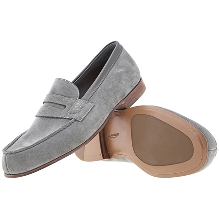 J.M. Weston Men's Loafer Gray Penny Loafer Soft Ltr Sol 1145EDU28190