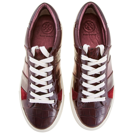Tory Burch Ladies Burgundy Ames Sneakers Size 5 49550-509