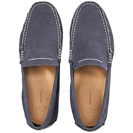 UGG Men's Henrick Driver Shoes Perforated Nubuck 1014642 NAVY