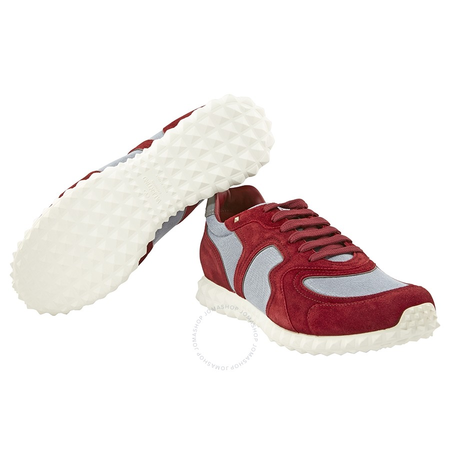 Valentino Valentino Men's Hive Sneakers in Blue and Burgundy VALS0A40TDG-BUB