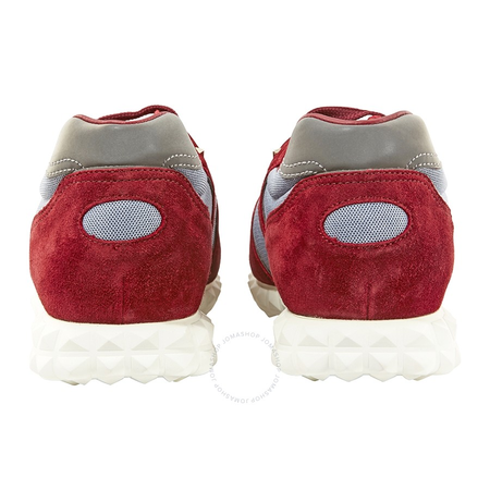Valentino Valentino Men's Hive Sneakers in Blue and Burgundy VALS0A40TDG-BUB